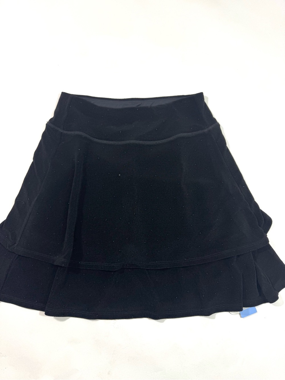 New Cegolfs 17 Inch Ruffle Skort Black Glitter